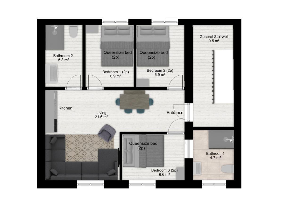 Authentic Stays - 6P-Apartment Ейсден Екстериор снимка